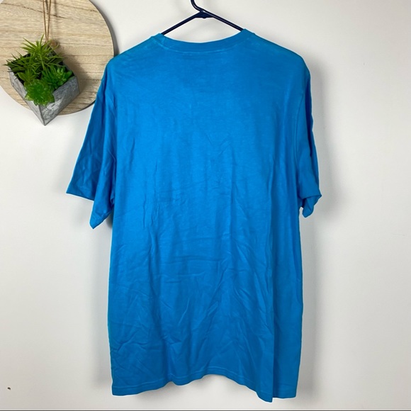 Adidas Trefoil Short Sleeve Tee Shirt in Blue - Picture 3 of 6
